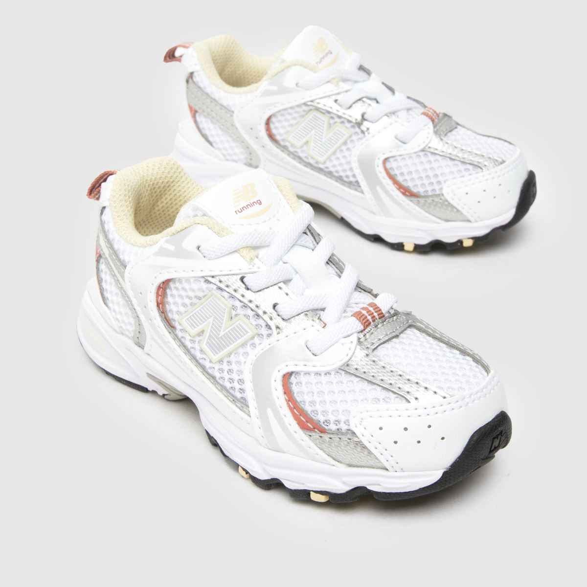 New Balance fehér és sárga 530 kislány cipő