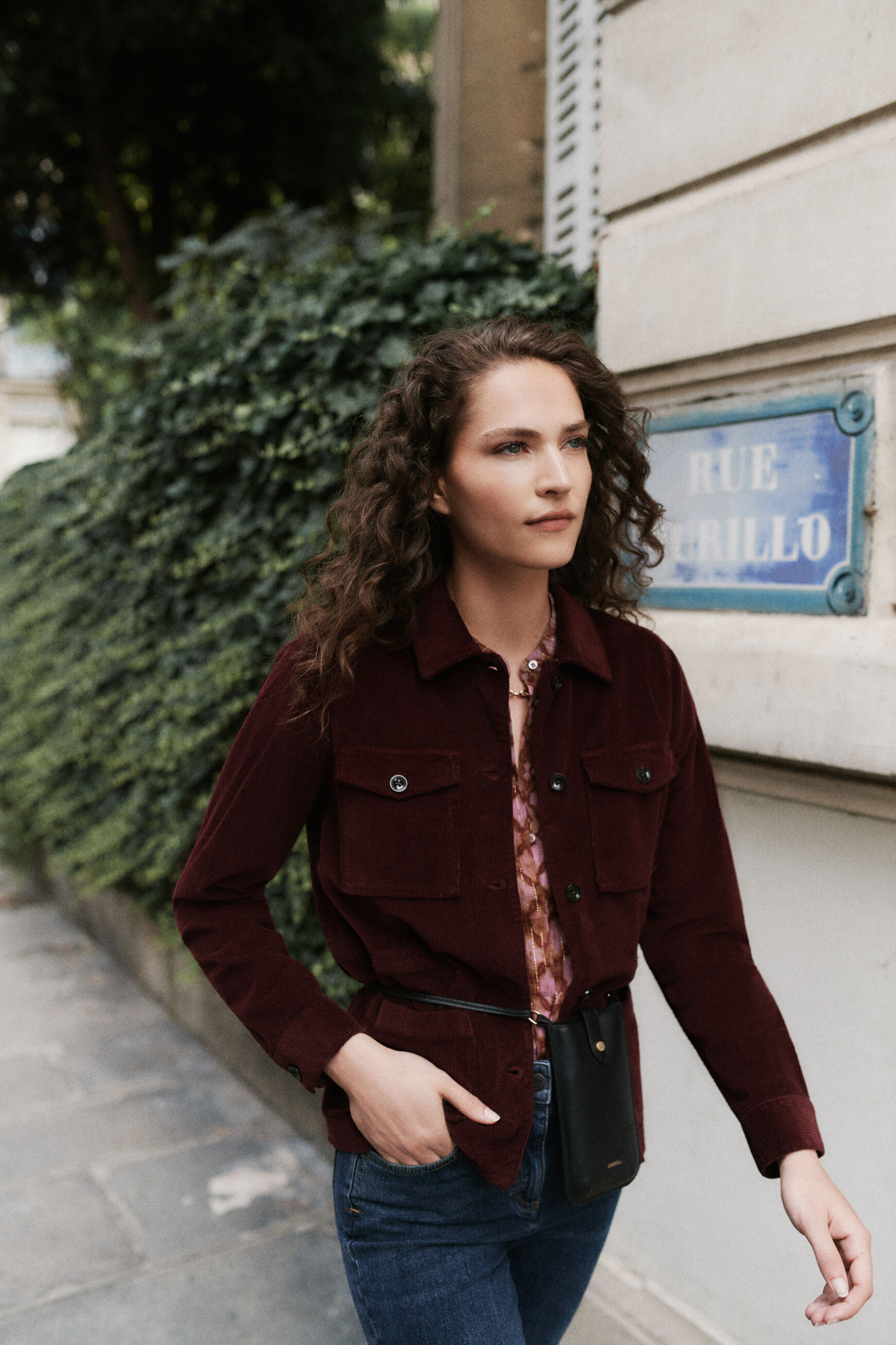 veste grace bordeaux femme