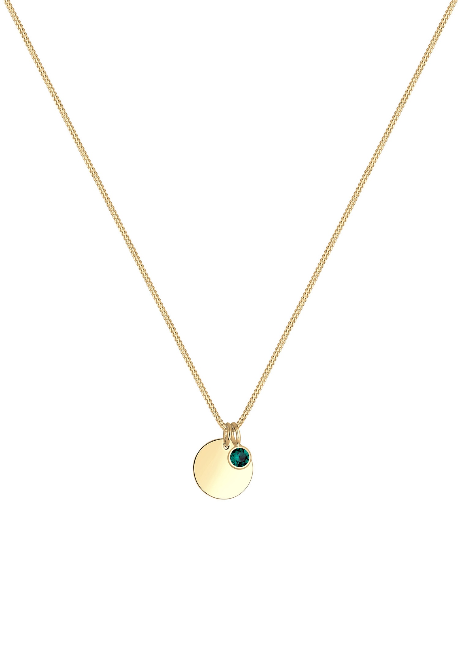 Elli Women's February Crystal Birthstone Pendant - (925/1000) Silver