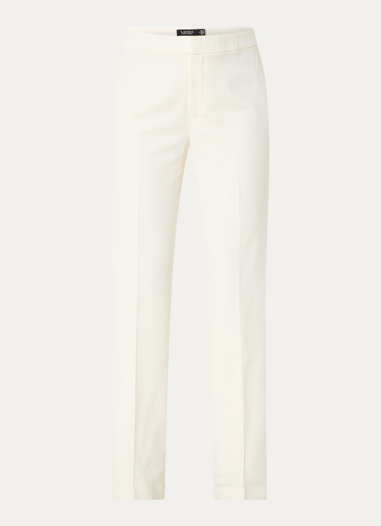 Pantaloni drepți din lână cu talie înaltă Ralph Lauren