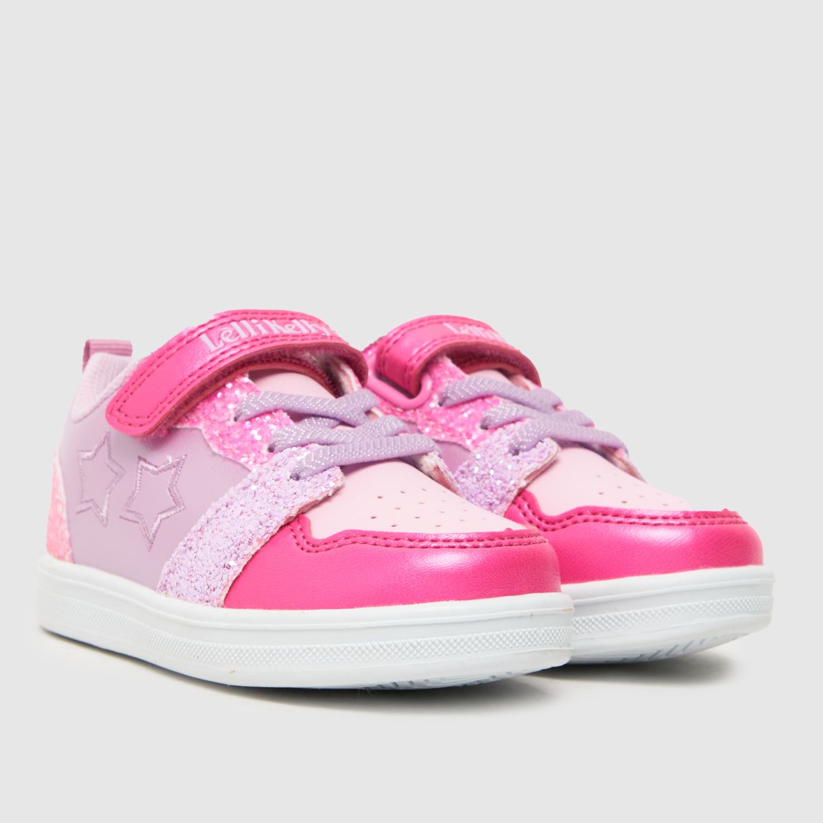 Lelli Kelly rosa flerfärgade prästkrage-sneakers för småbarn