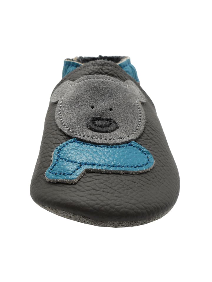 Yalion Leder-Krabbelschuhe 