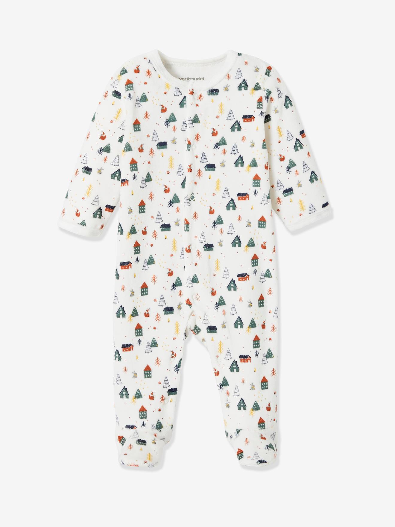 Lot de 2 pyjamas bébé en velours lot encre
