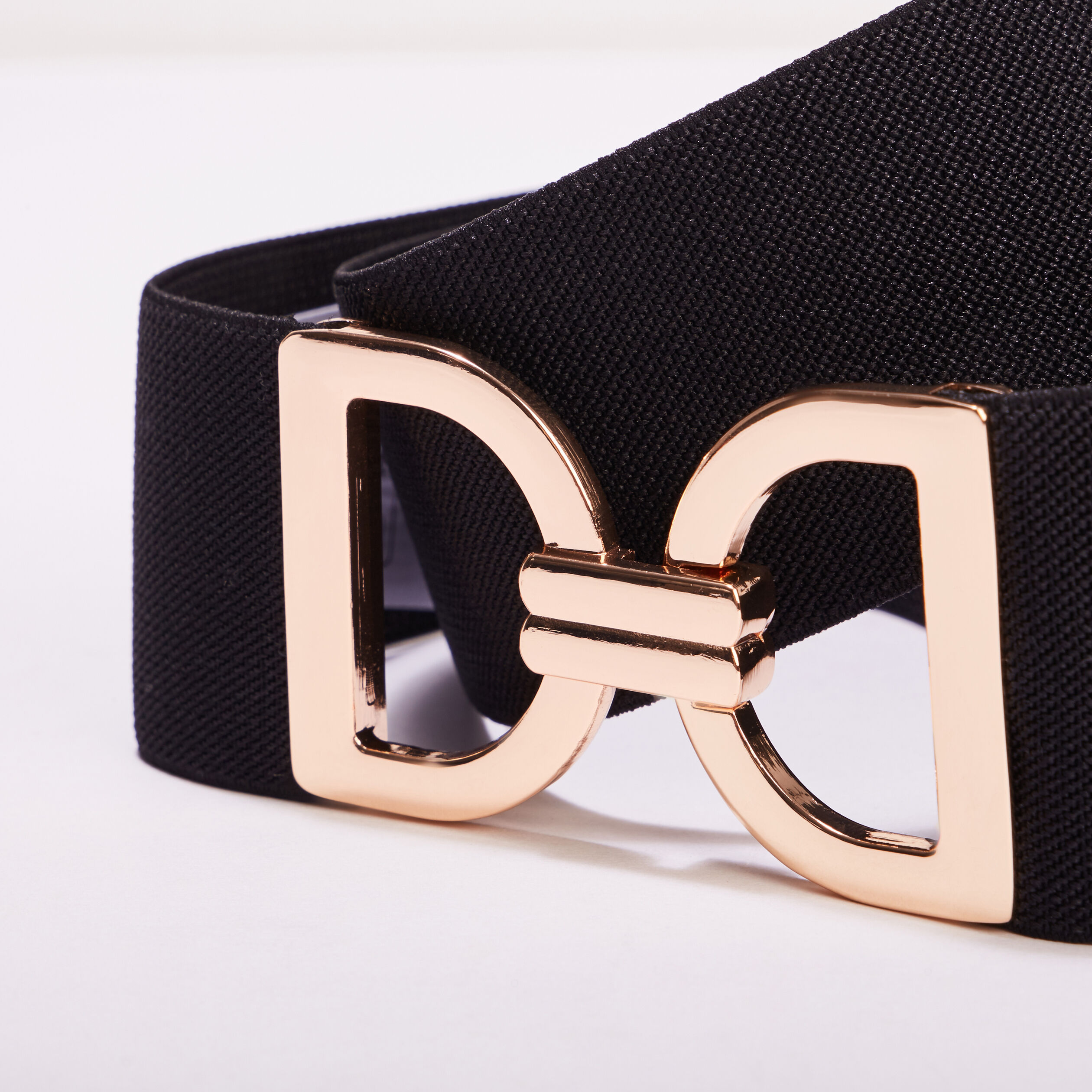 Ceinture élastiquée boucle noir femme | Cache Cache