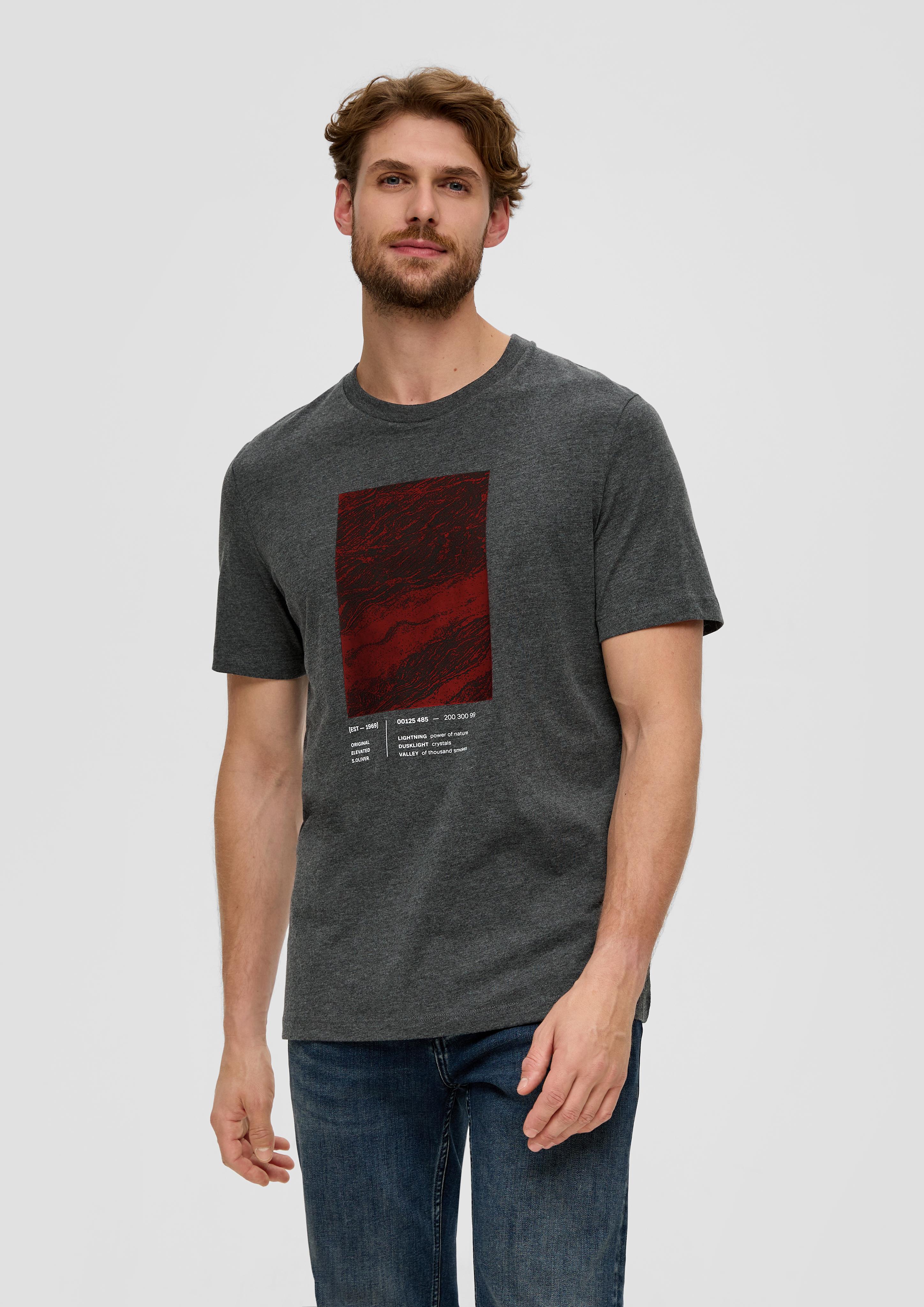 Baumwollshirt mit Frontprint  2138665-98D1