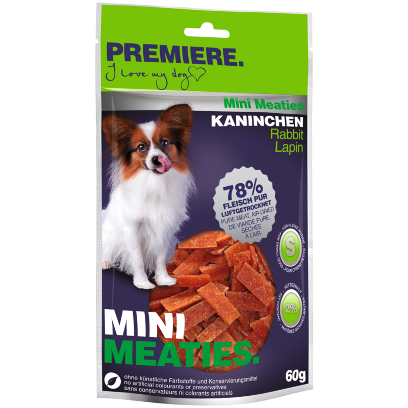 PREMIERE Snacks PREMIERE Mini Meaties Kaninchen 6x60 g