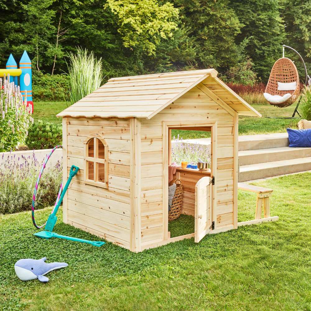 Home Deluxe Spielhaus - Der große Palast / Natur mit Bank