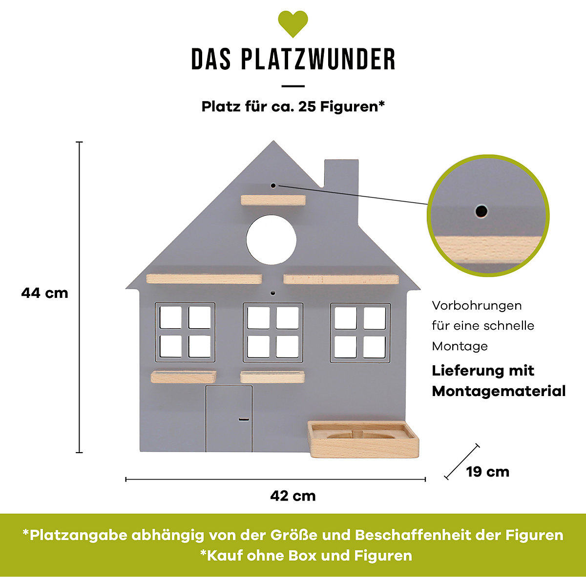 Haus small, grau