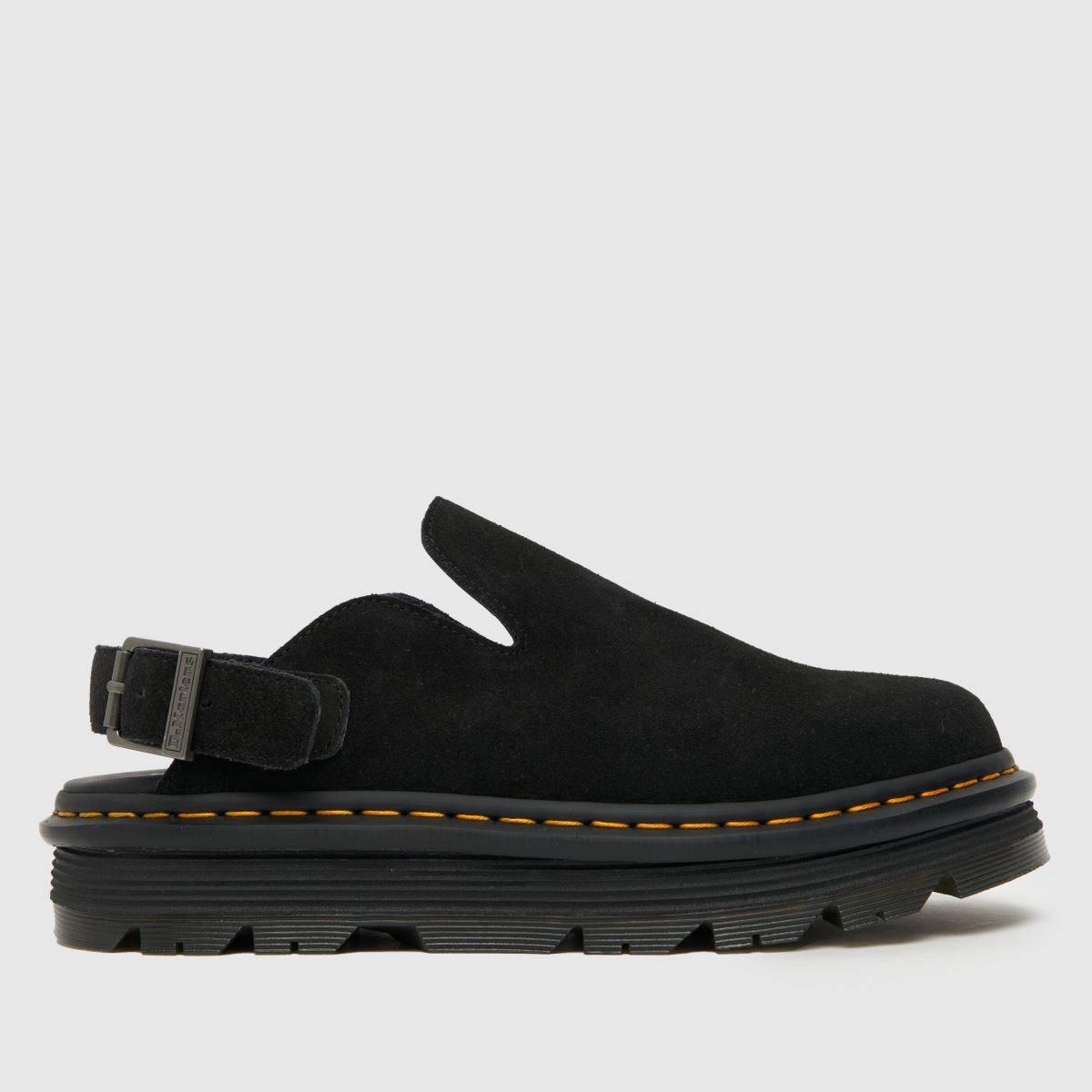 Dr Martens – Svarta sandaler med zebzag-motiv