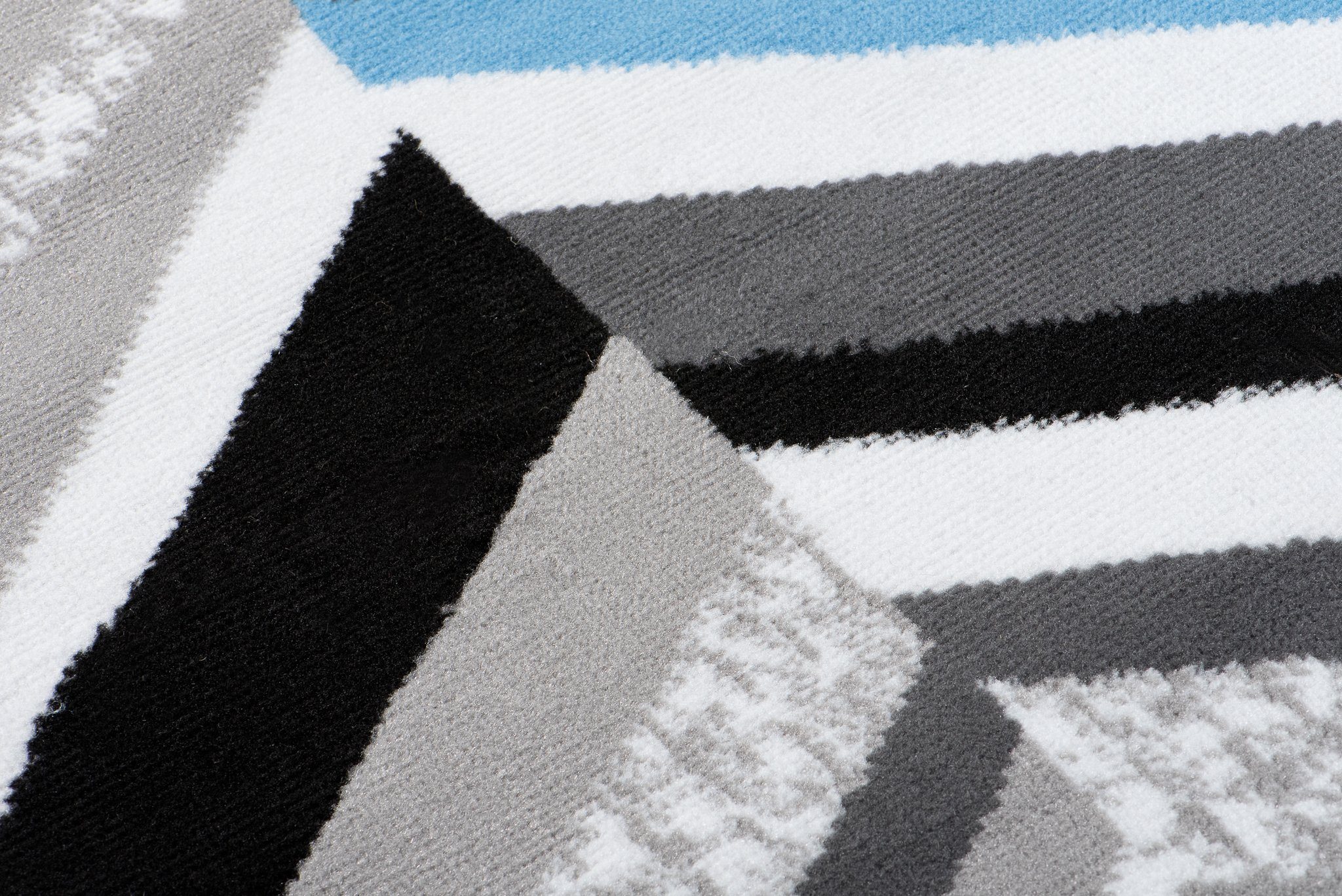 Läufer Läufer Flurläufer Modern für Vorzimmer 70 cm Breit Grau Blau, Mazovia, 70 x 100 cm, Kurzflor, Meterware, Höhe 8 mm, Kurzflor - niedrige Florhöhe