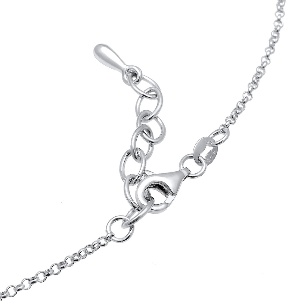 Elli Elli Collier Femmes Choker Cercle Tendance Géo en Argent Sterling 925 collier