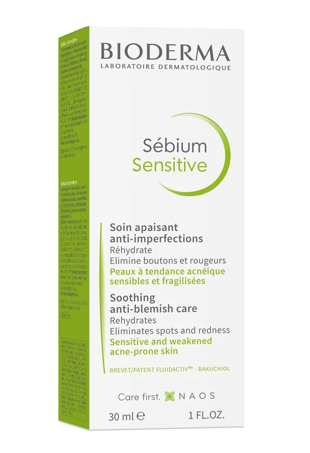 Bioderma Sebium Sensitive umirujuća krema koja podržava tretman kože sklone aknama