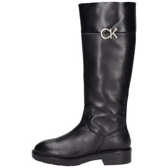 Calvin Klein Rubber Sole Knee Boot in schwarz