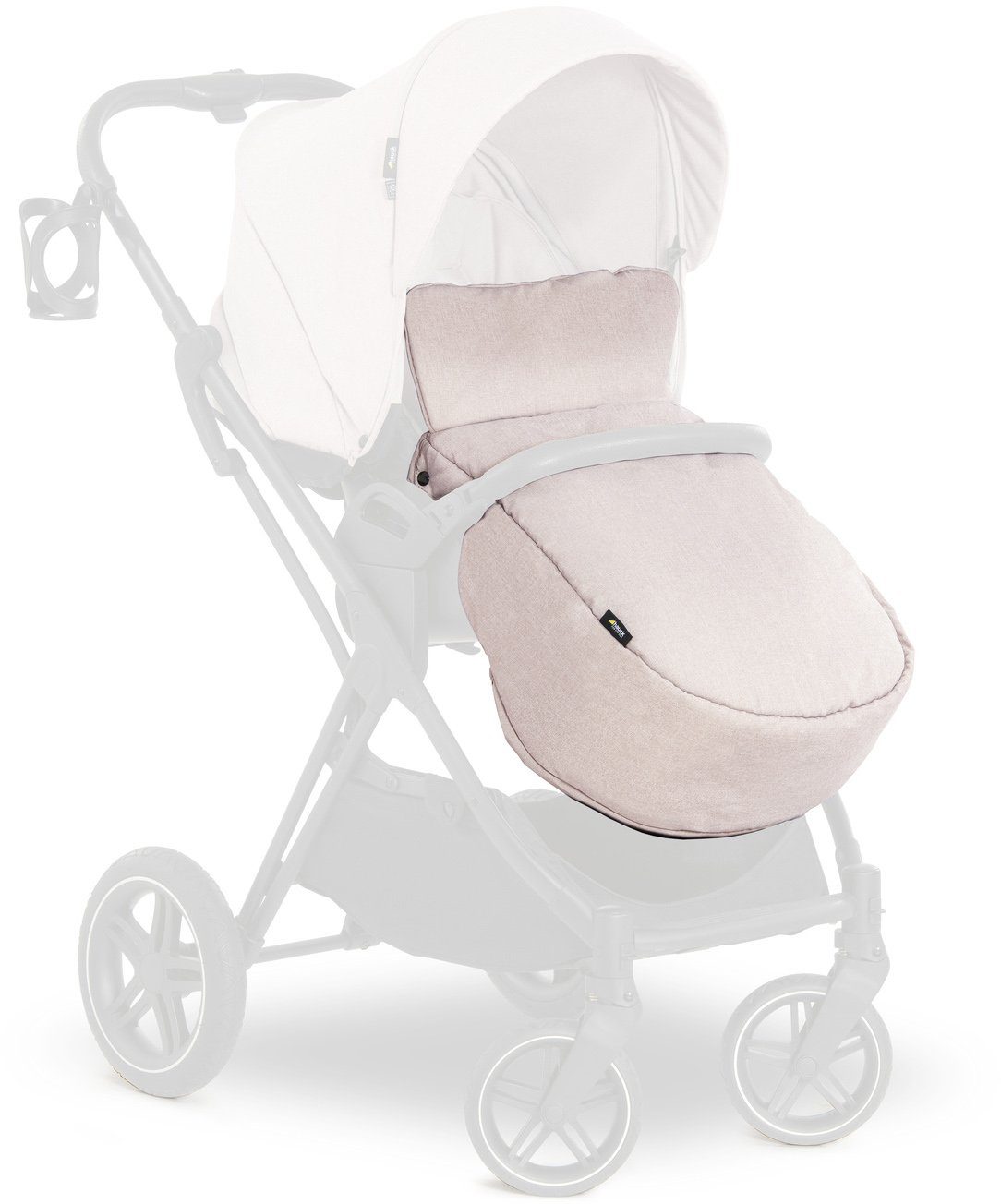 Hauck Kombi-Kinderwagen Vision X, black/beige, (3-tlg), mit Babywanne und Sportwagenaufsatz