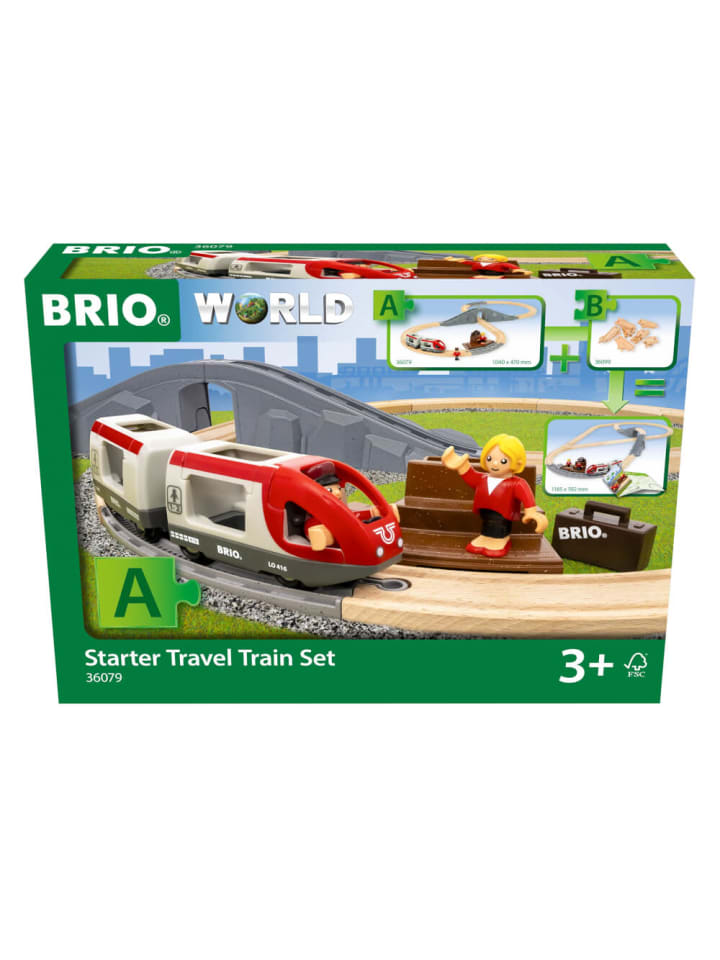 Ravensburger Holzeisenbahn Brio Reisezug Starter Set, 22 Teile, ab 3 Jahre günstig kaufen onesize
