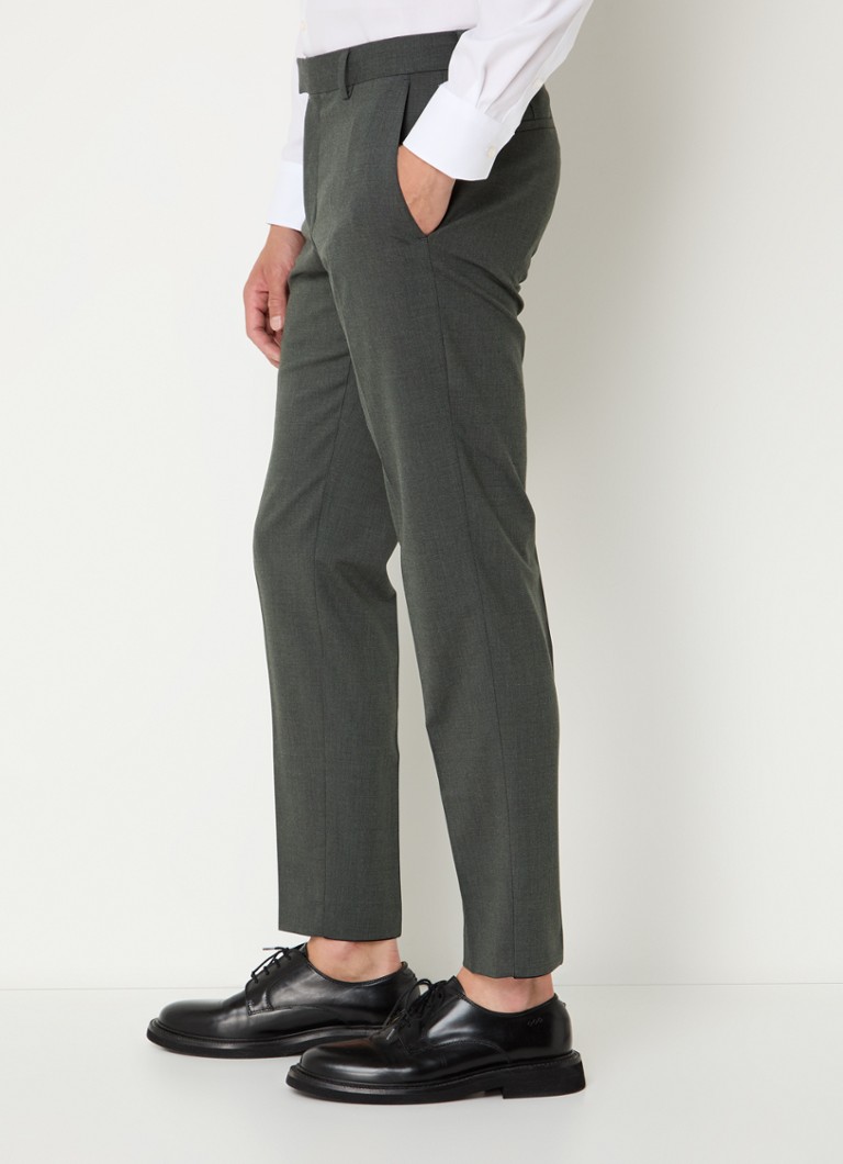 Pantaloni Strellson Melwin slim fit din amestec de lână, cu buzunare laterale.