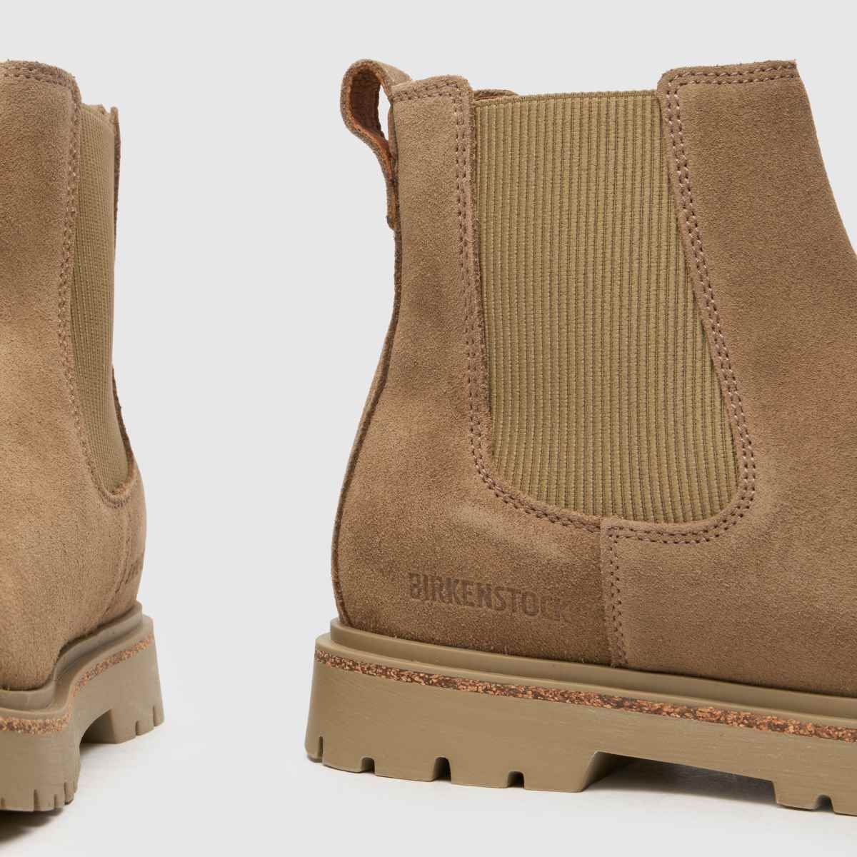 BIRKENSTOCK magasfa slip-on csizma natúr színben