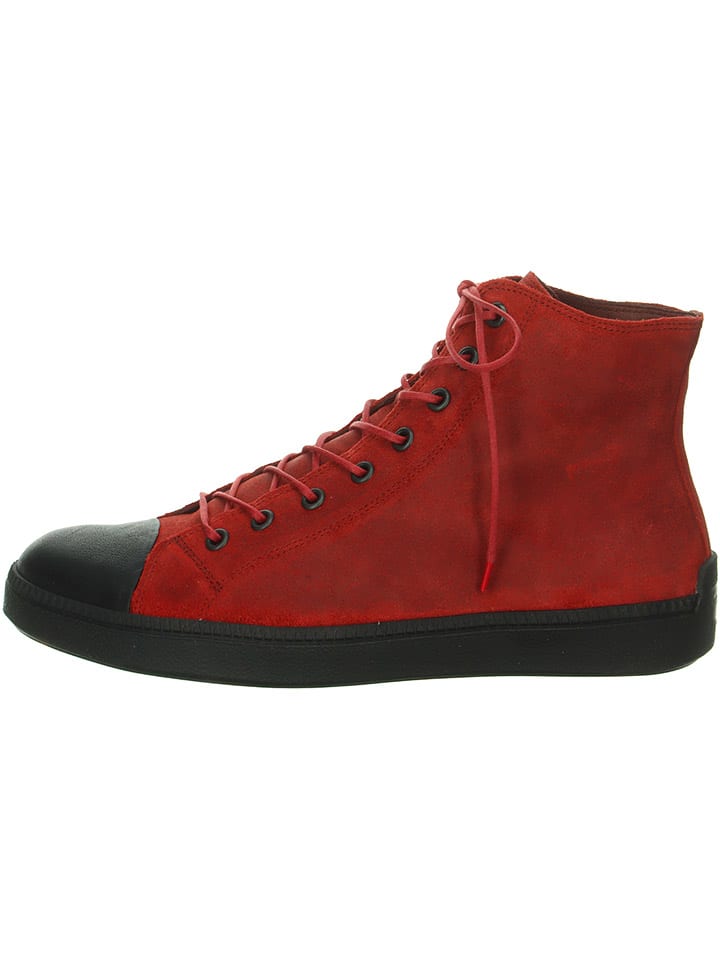 Think! Leder-Boots in Rot günstig kaufen