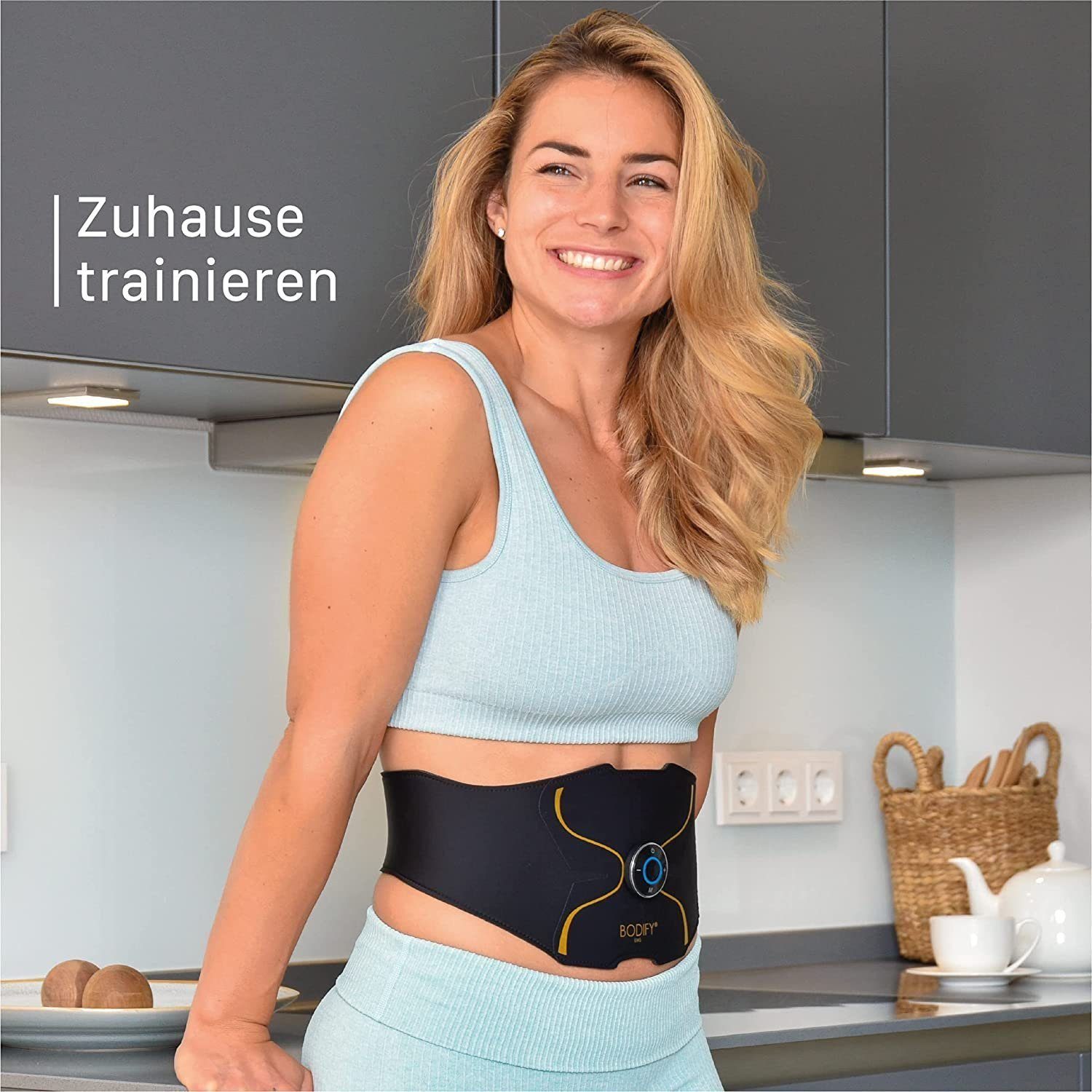 BODIFY EMS-Bauchmuskeltrainer Pro - EMS Trainer - Gezielte Stimulation der Bauch Muskulatur