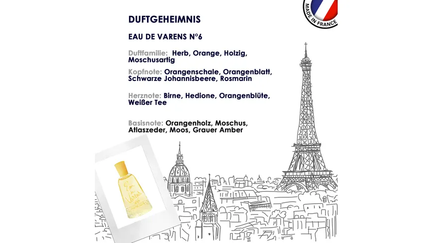 ULRIC DE VARENS Eau de Varens N°6 Eau de Cologne 150 ml
