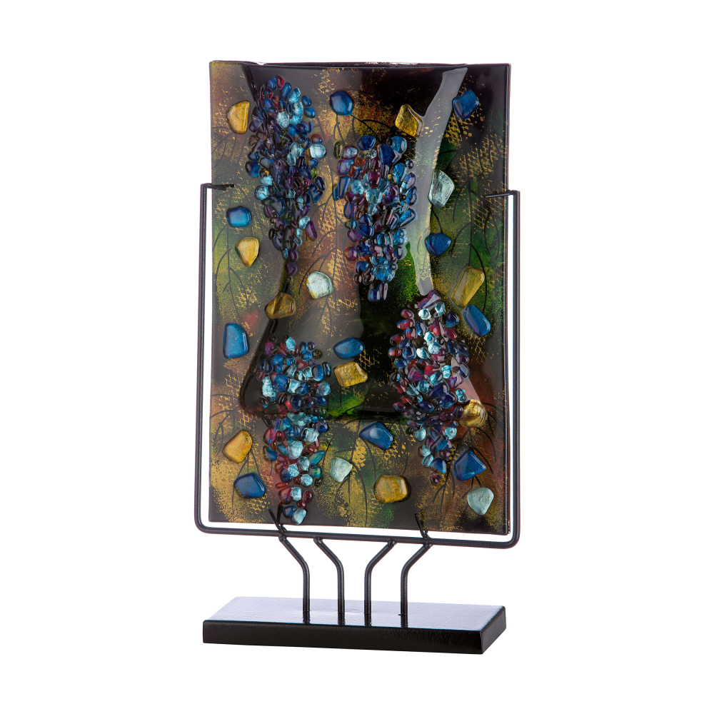 Vase auf Ständer Pierre bunt