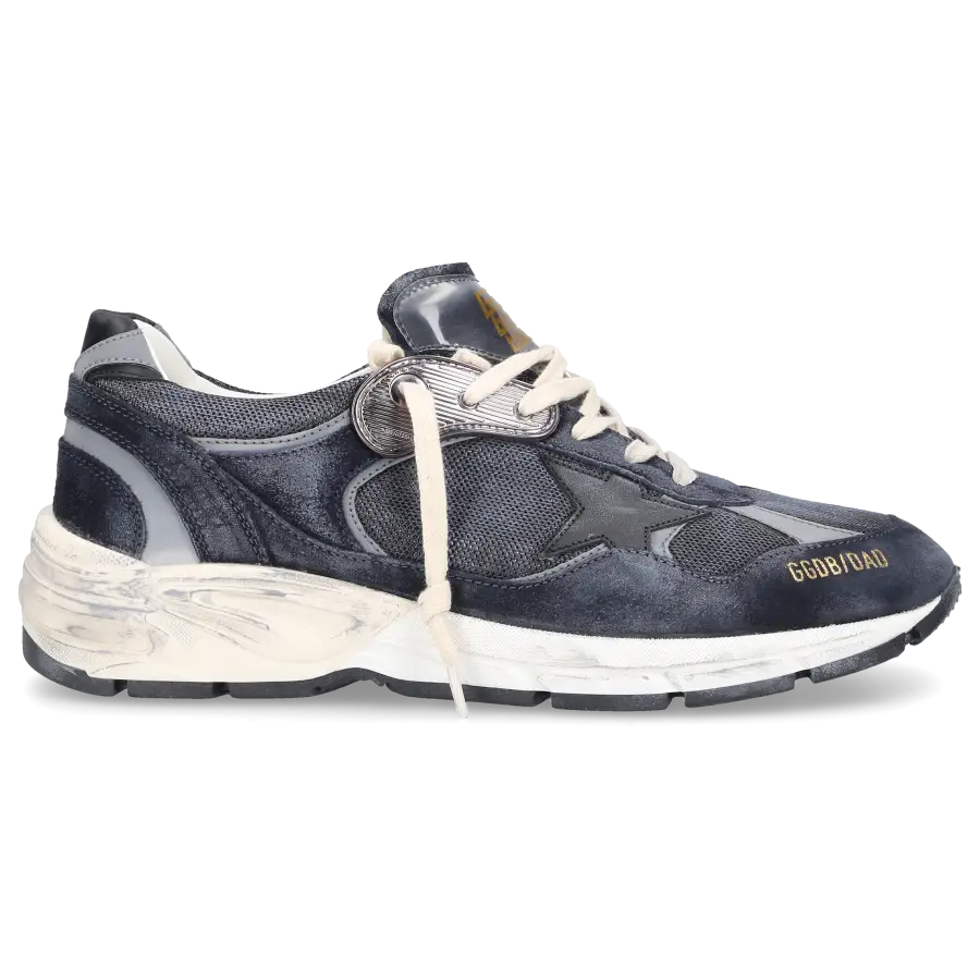 Golden Goose - Sneaker low RUNNING DAD Veloursleder Textil - blau