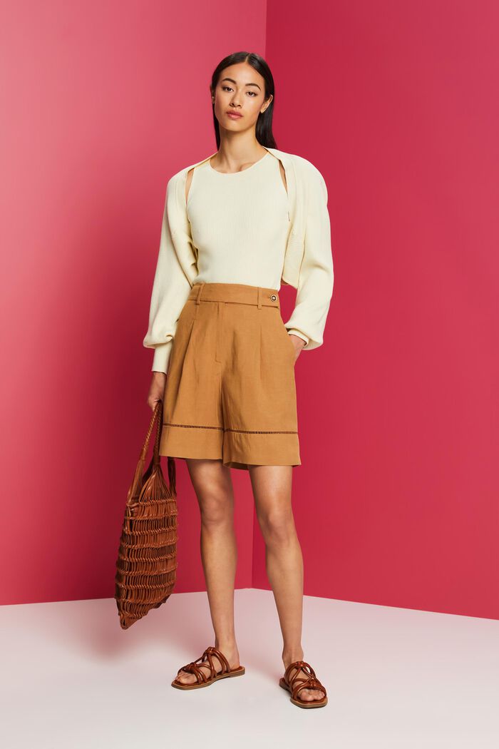 Bermudashorts mit Vintage-Spitze