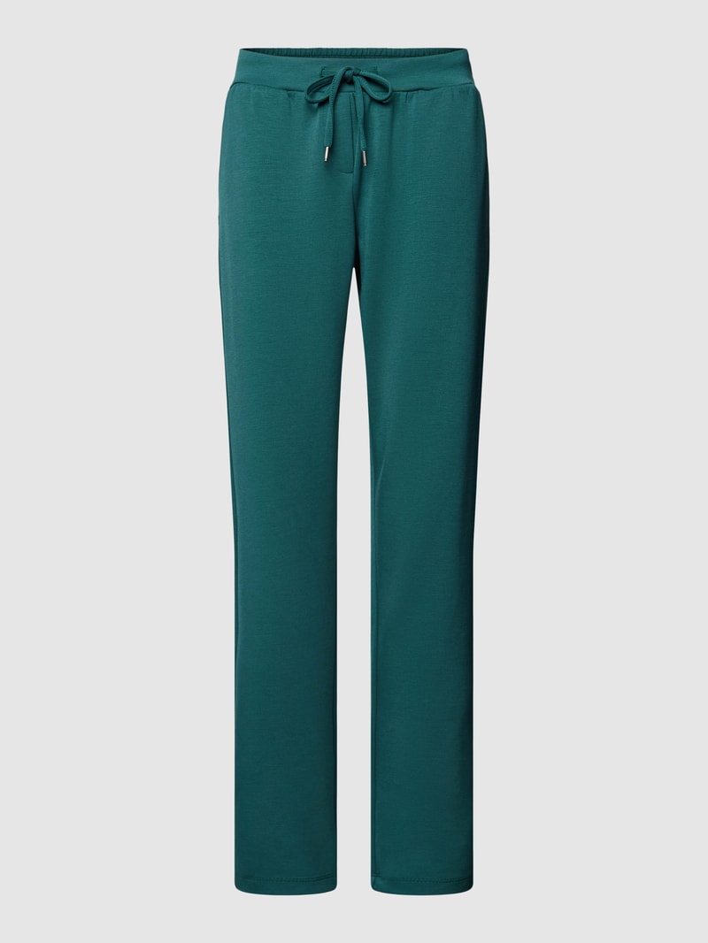 Sweatpants mit elastischem Bund Modell 'BANU' in smaragdgrün