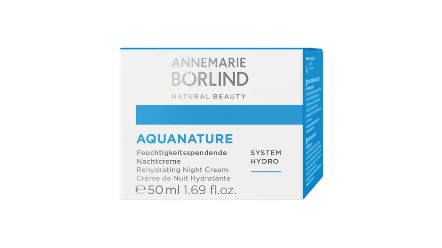ANNEMARIE BÖRLIND AQUANATURE Feuchtigkeitsspendende Nachtcreme 50 ml