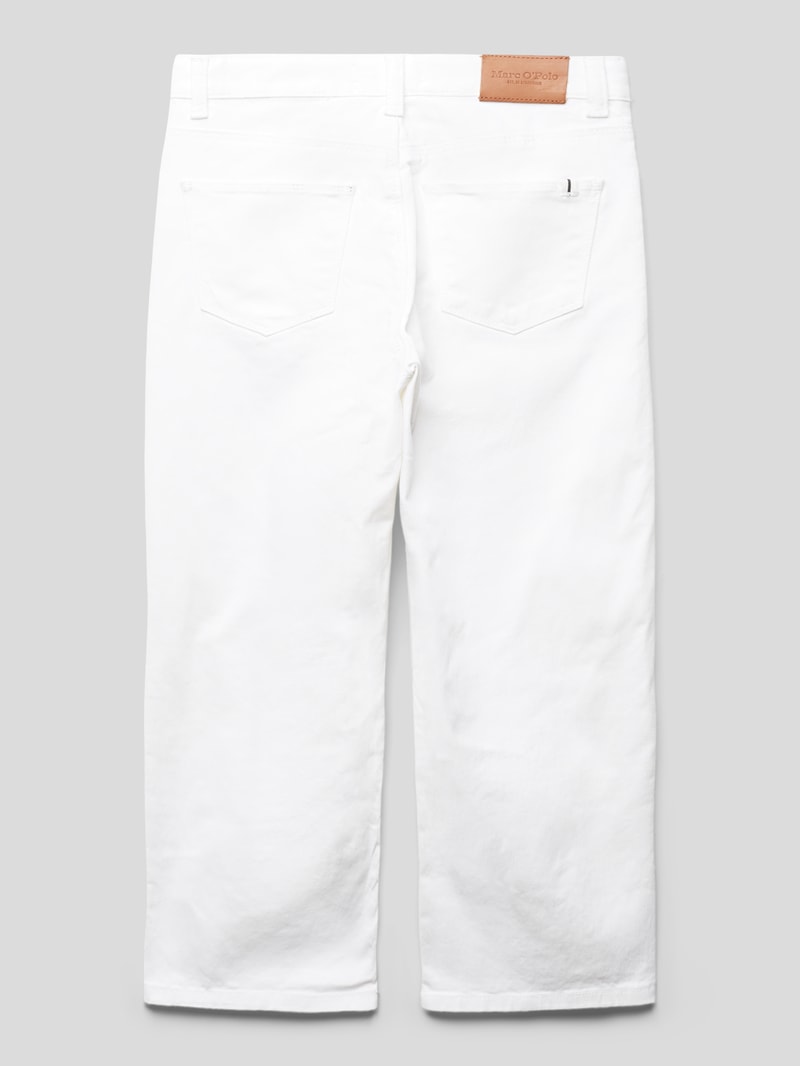 Jeans mit Label-Details in weiß