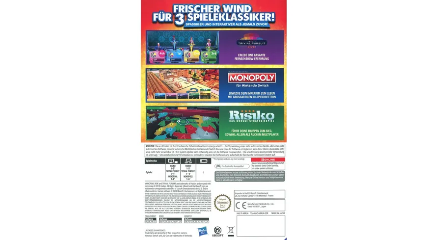 Hasbro Game Night (Monopoly, Risiko, Trivial Pursuit)
