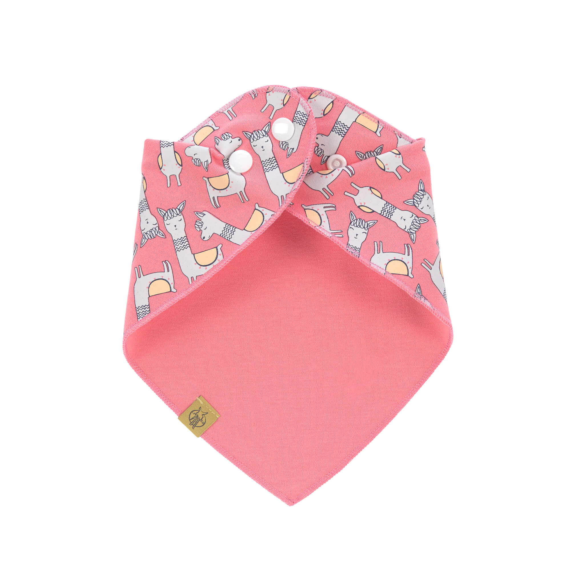 Dreieckstuch Baby - Bandana, Glama Lama Coral