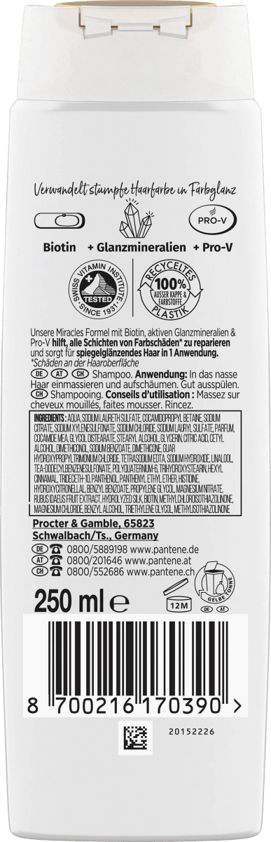 Shampoo miracles Colour Gloss, 250 ml