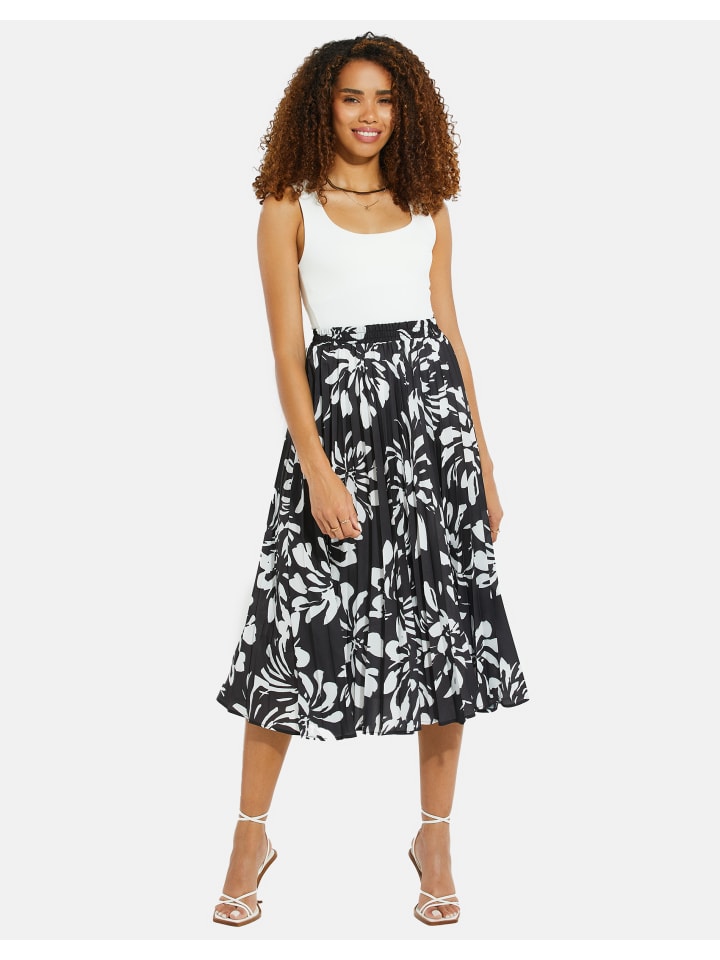 Threadbare Sommer-Rock in Black-White günstig kaufen