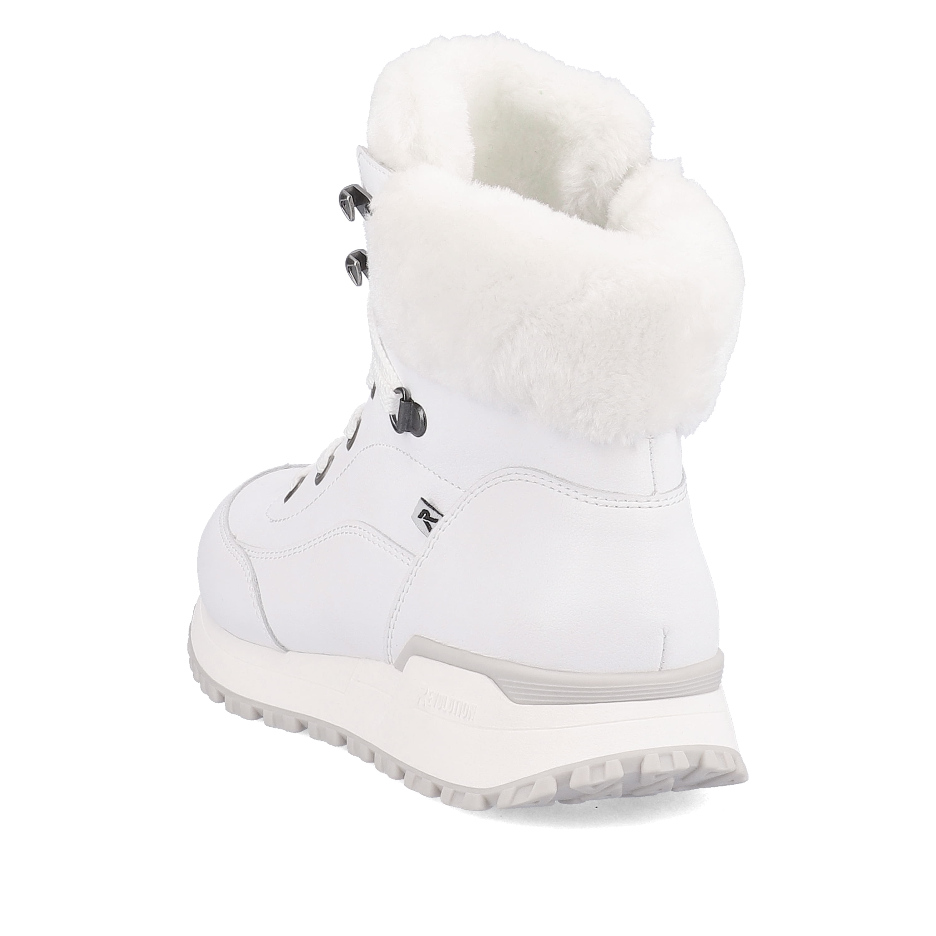 Rieker Damen Schnürstiefel crystal white