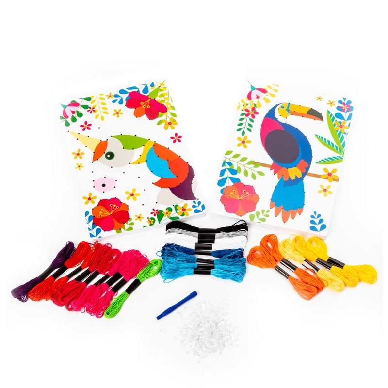 Atelier tableaux fil tendu animaux exotiques Oxybul