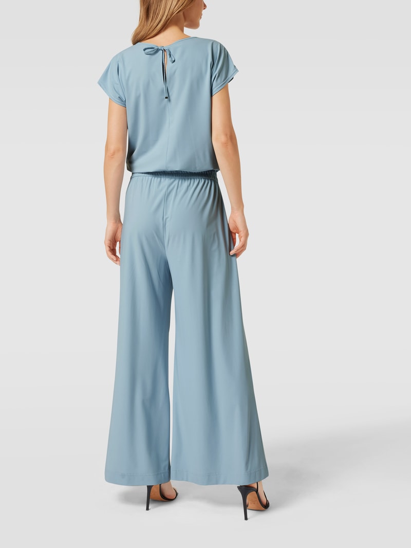 Jumpsuit mit angeschnittenen Ärmeln in hellblau