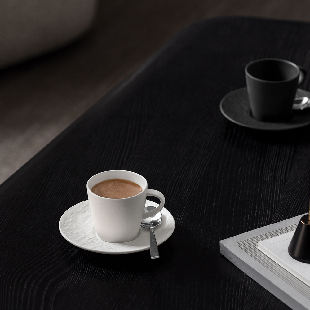Villeroy & Boch Soucoupe tasse moka Manufacture Rock blanc Tasse