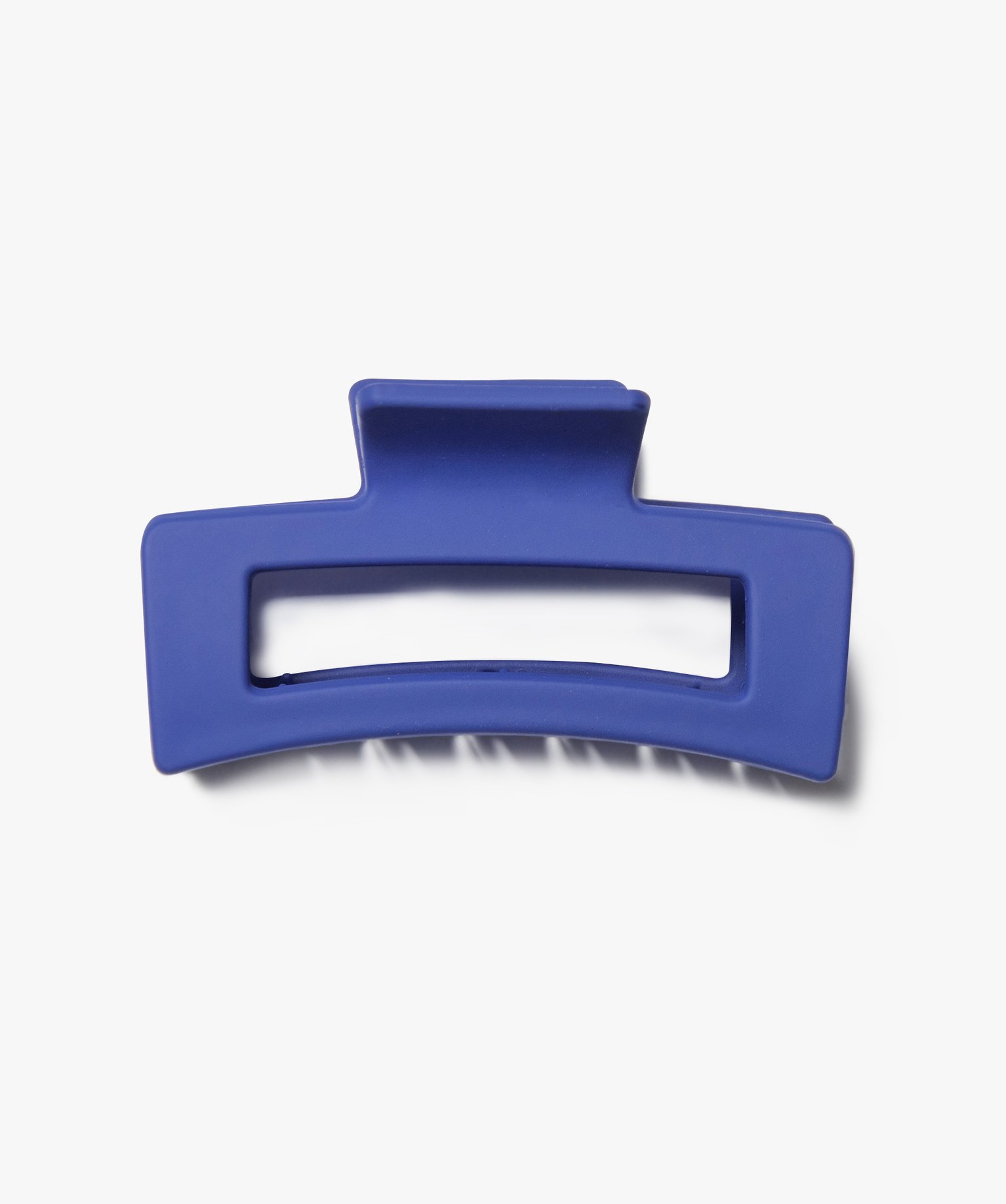 Pince crabe femme forme rectangle mate bleu | GEMO