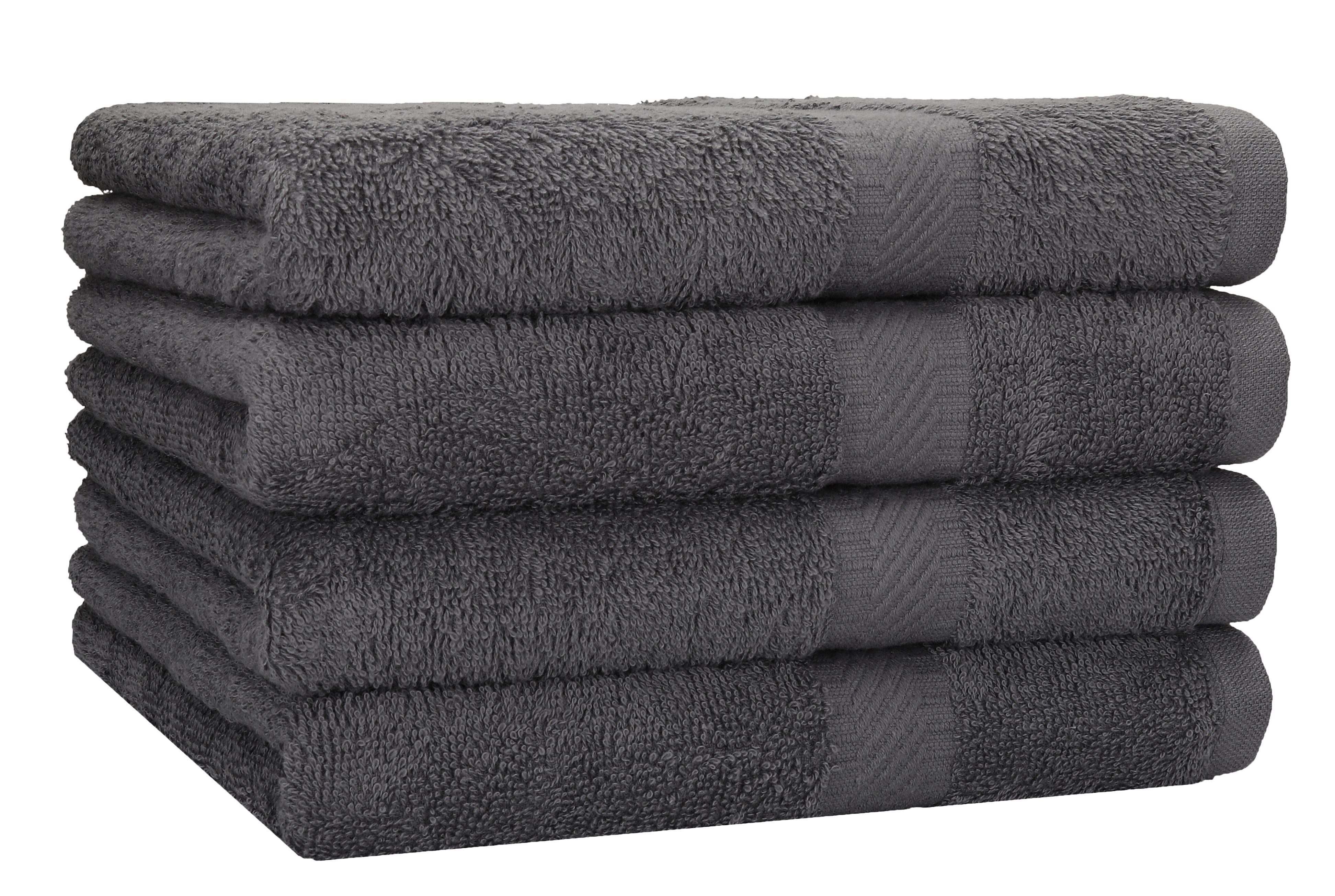 Betz Duschtücher 4 Stück Duschtücher Set Palermo Größe 70x140 cm 100% Baumwolle Badetuch Duschhandtuch Sporthandtuch, 100% Baumwolle