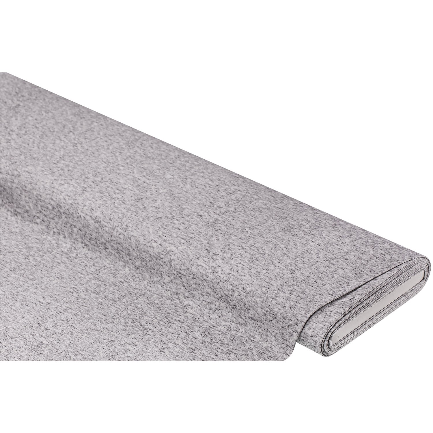 Baumwolljersey mit Elasthan, grau-melange