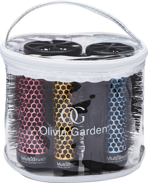 Olivia Garden MultiBrush 6er Set alle Größen + Griff Bürstenset