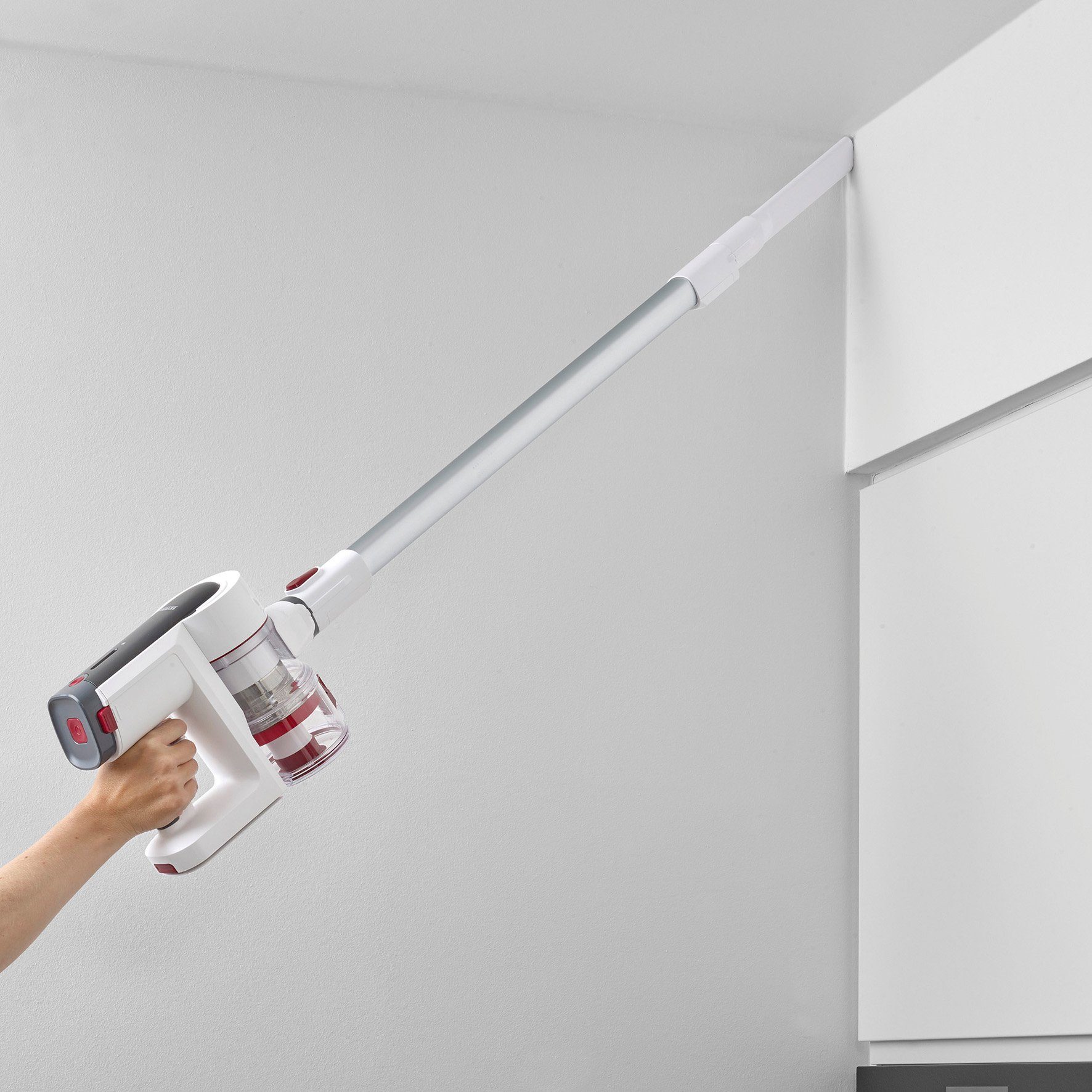 Severin Akku-Stielstaubsauger HV 7166, 400 W, beutellos, kabellos, bis zu 60Min Akkulaufzeit, leichte Entfernung von Tierhaaren