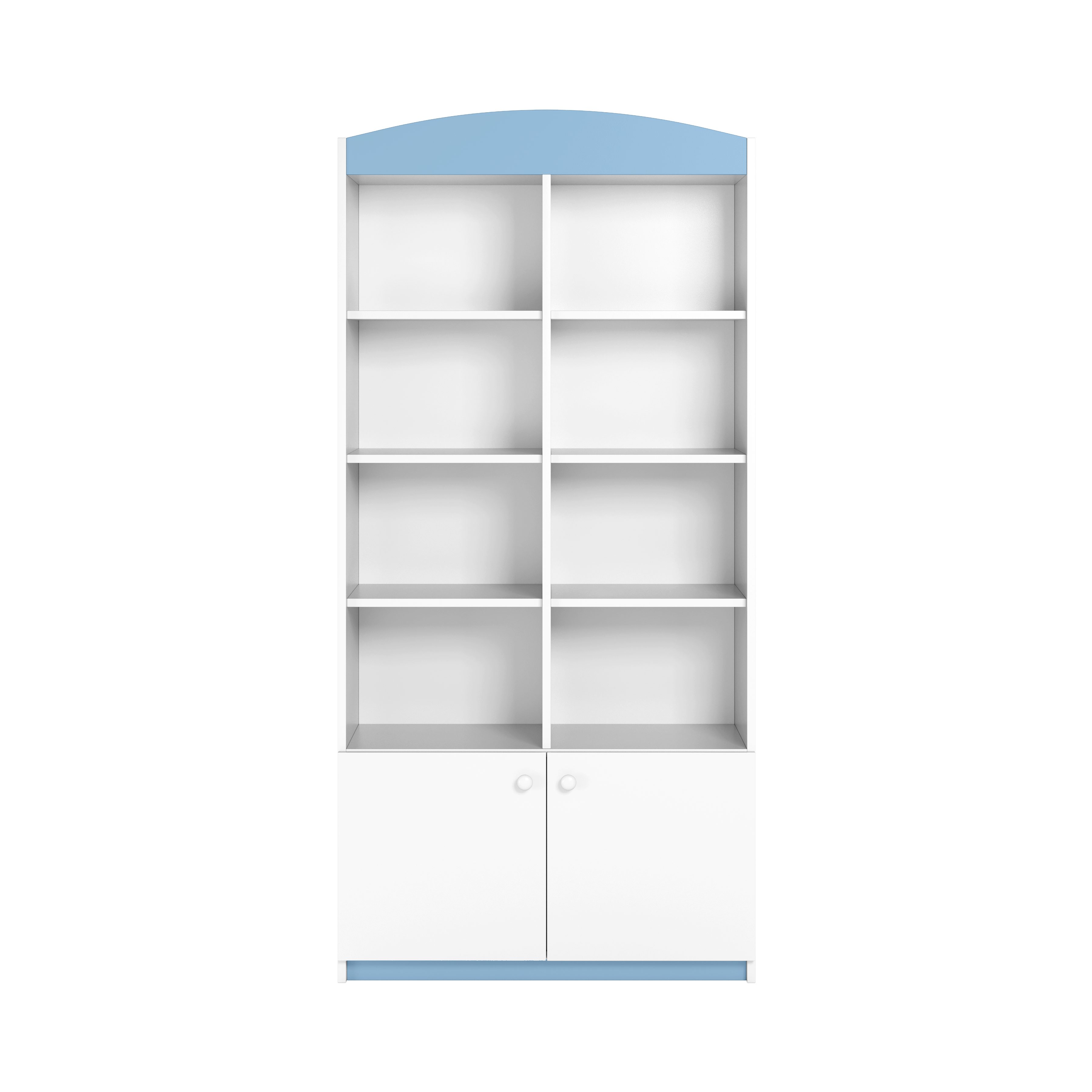 Bjird Bücherregal Babydream Doppel-Bücherregal, mit 8 offene Fächer, Aufbewahrungsschrank für Kinderzimmer