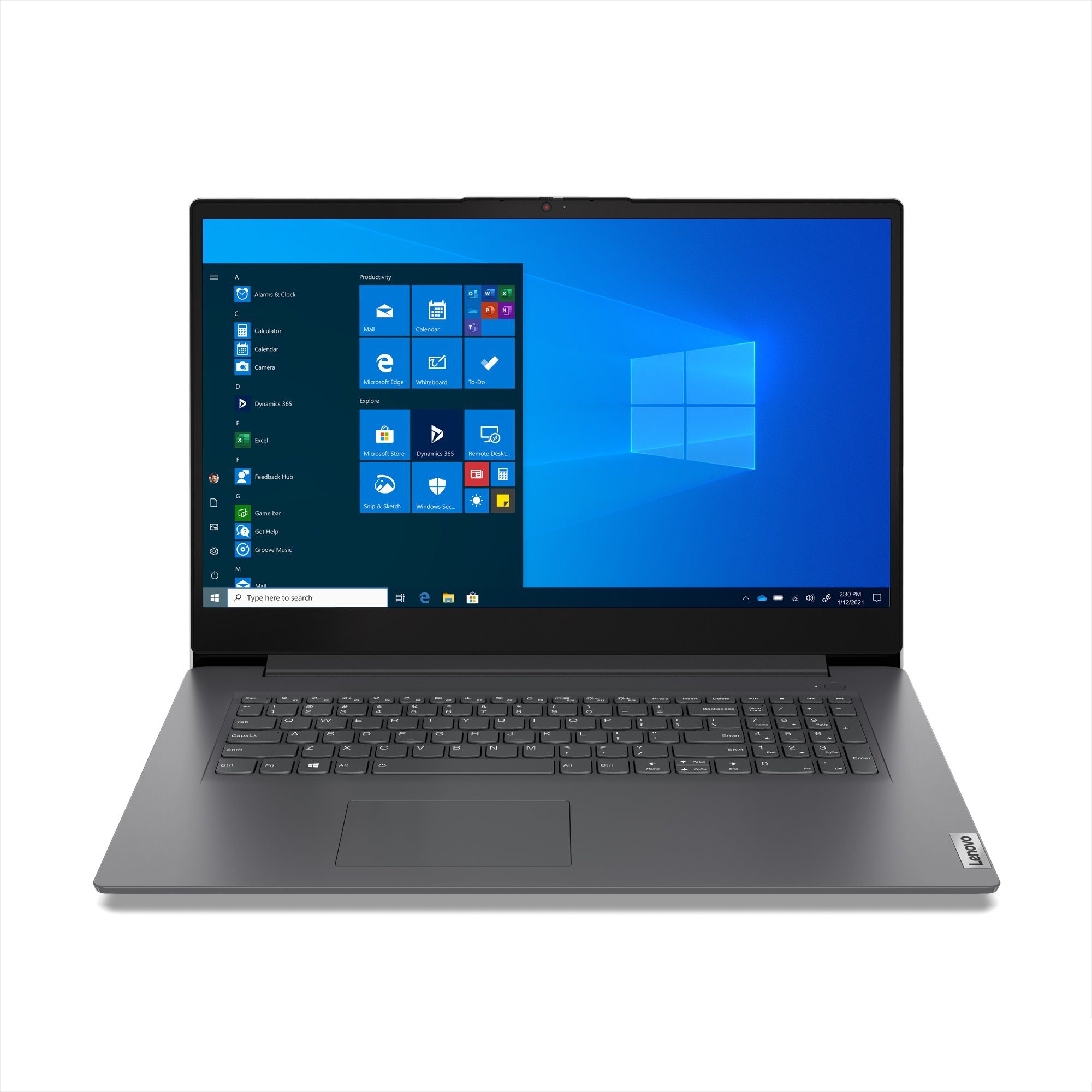 Lenovo V17 Notebook (43,90 cm/17.3 Zoll, Intel Pentium U300, UHD Graphics Xe G4, 500 GB SSD, fertig installiert & aktiviert)