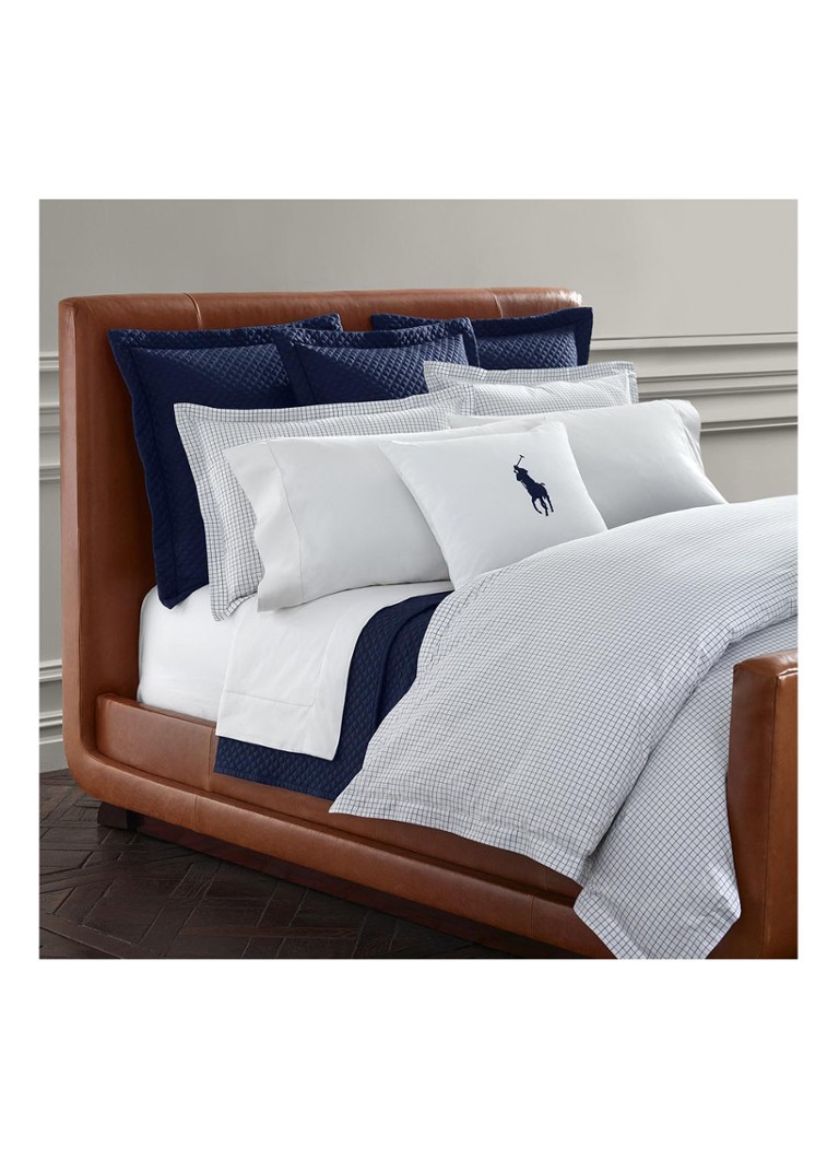Federa Ralph Lauren Tattersall in cotone biologico a 400 fili.