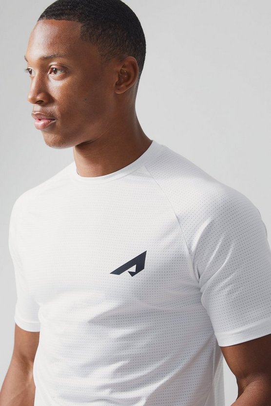 Active Muscle-Fit Mesh Performance T-Shirt