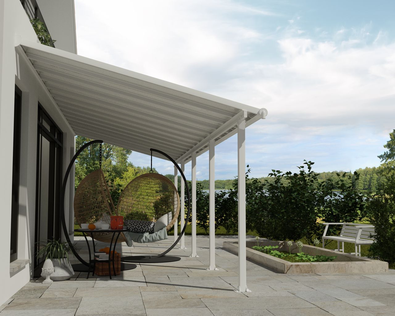 Canopia by Palram Terrassendach Olympia  860x294cm Weiss