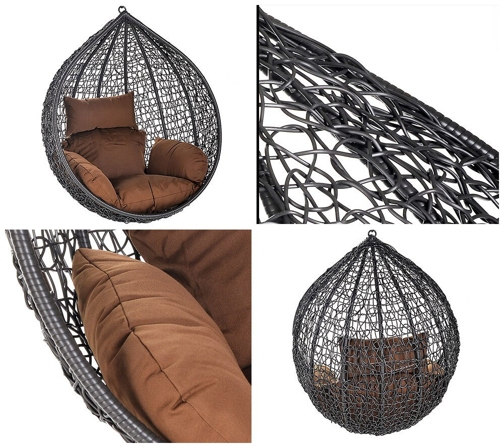 Home Deluxe Polyrattan Hängesessel CIELO Korb