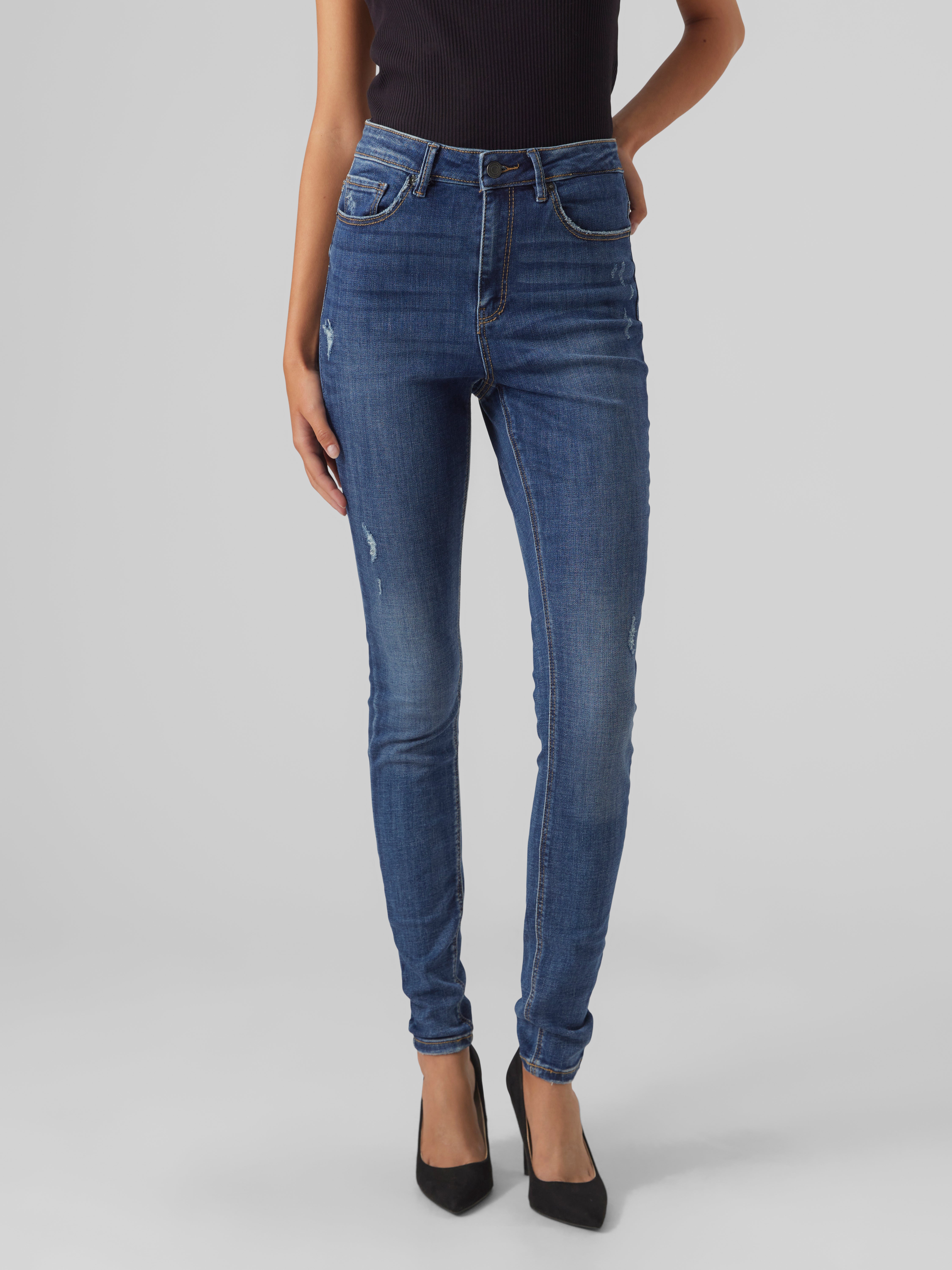 VMSOPHIA Hohe Taille Skinny Fit Jeans